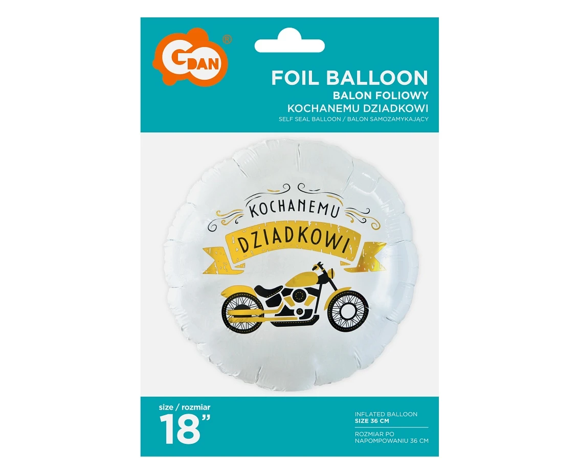 Balon foliowy Kochanemu Dziadkowi, 18" KK
