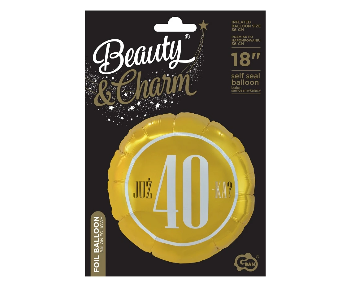 Balon foliowy Już 40-ka?, 18 cali KK
