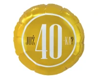 Balon foliowy Już 40-ka?, 18 cali KK