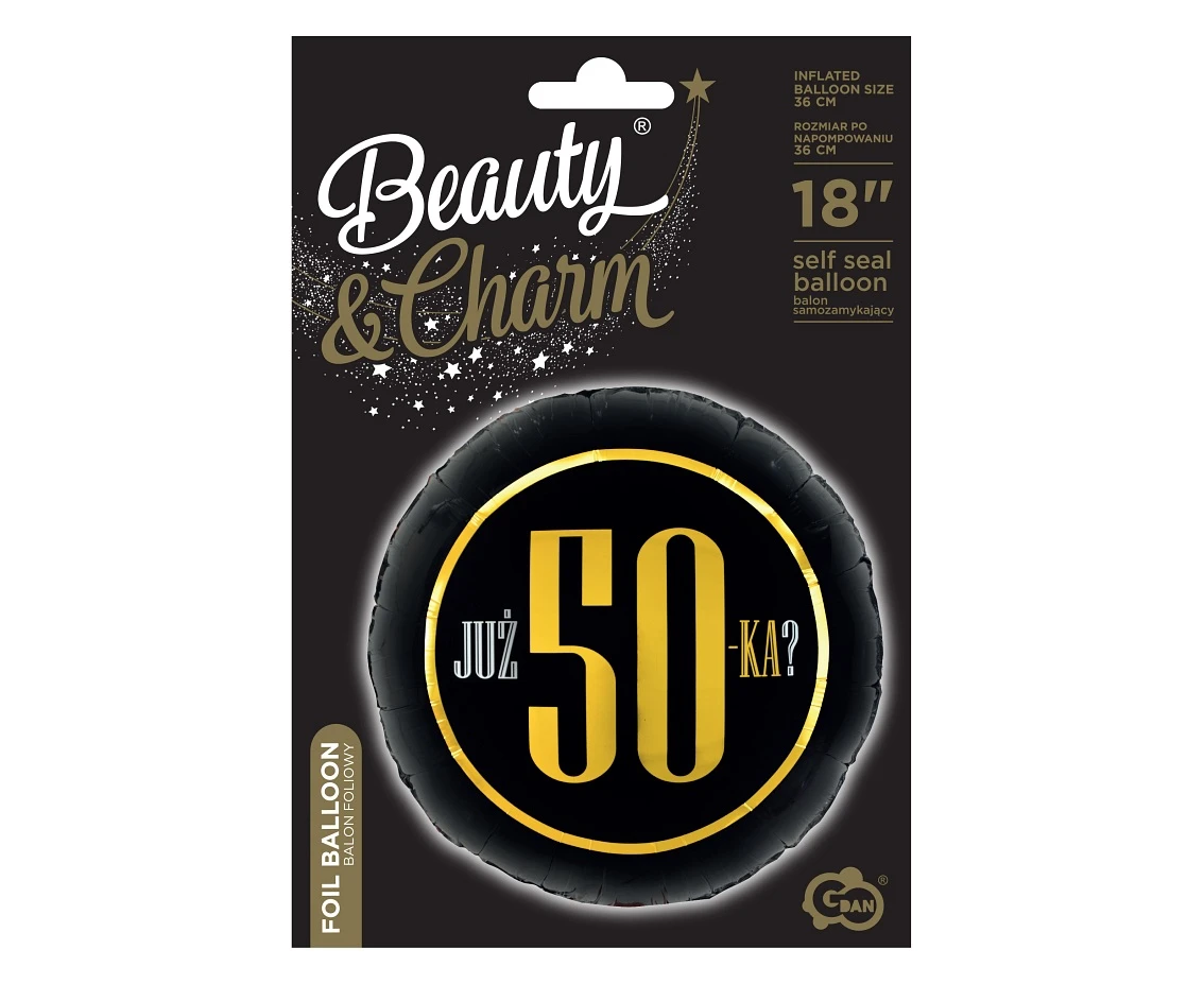 Balon foliowy Już 50-ka?, 18 cali KK