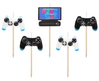 Świeczki pikery Game, dł. całkowita 7 cm, 5 szt.