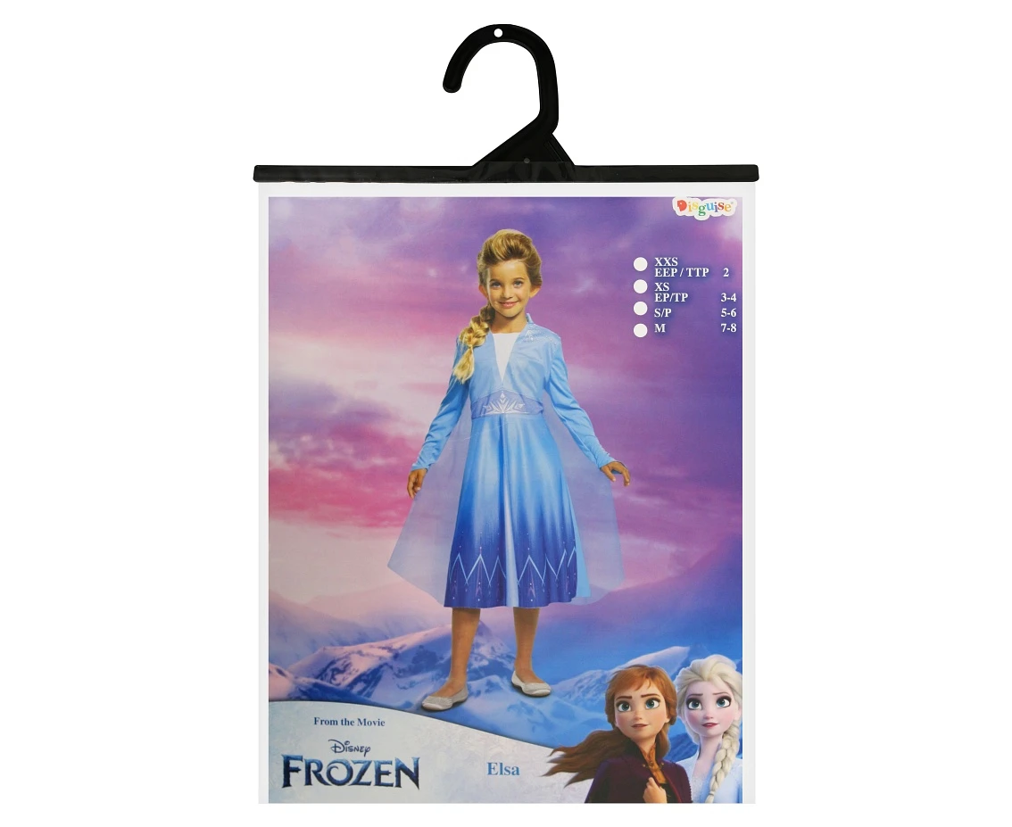 Strój Elsa Basic - Frozen 2 (licencja), rozm. M (7-8 lat)