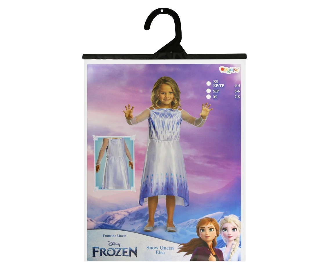 Strój Elsa Snow Queen Basic - Frozen 2 (licencja), rozm. M (7-8 lat) KK
