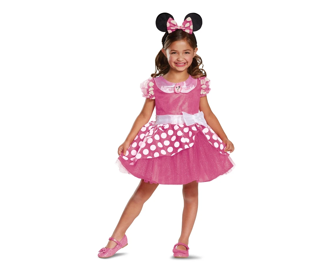 Strój Minnie Pink Deluxe - Minnie Mouse (licencja), rozm. S (5-6 lat)