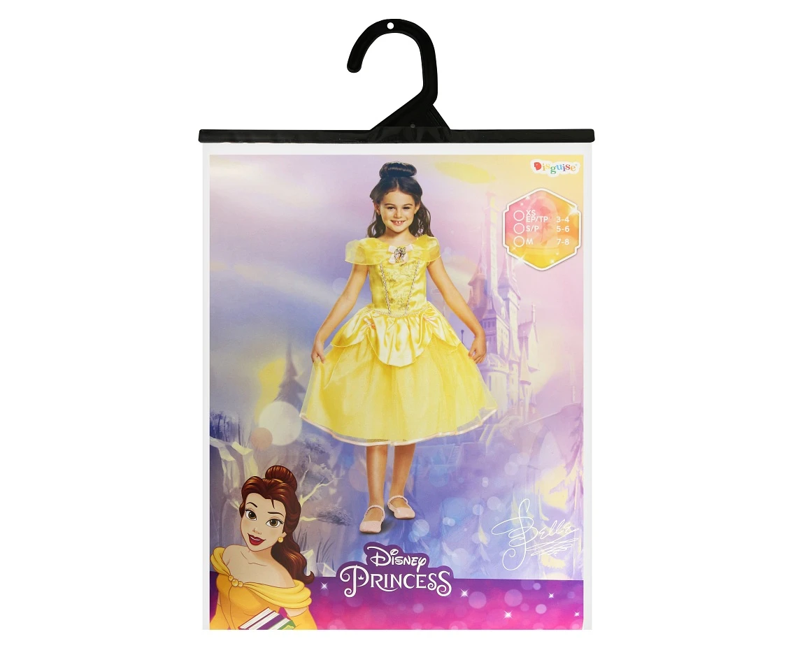 Strój Belle Deluxe - Princess (licencja), rozm. M (7-8 lat) KK