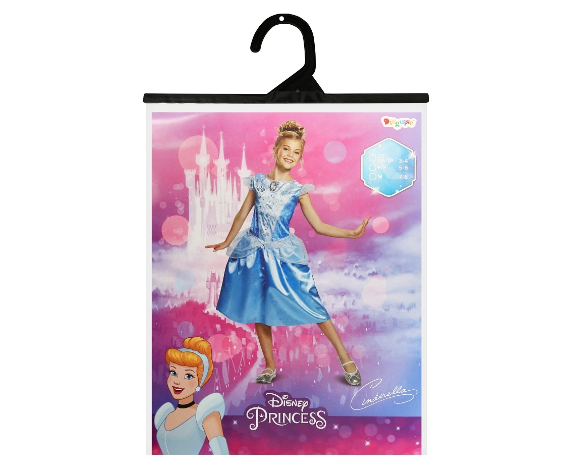 Strój Cinderella Classic - Princess (licencja), rozm. M (7-8 lat) KK