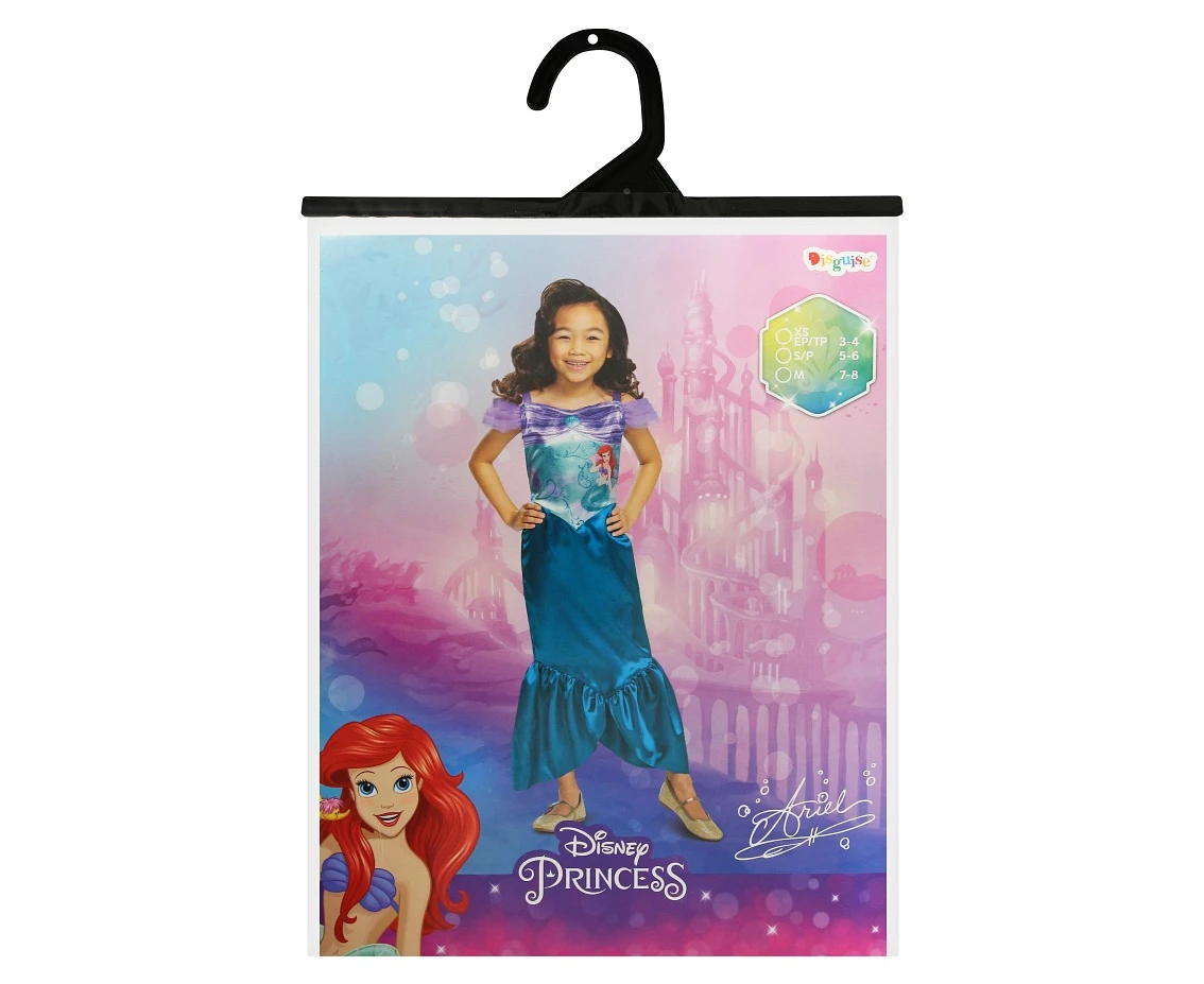 Strój Ariel Basic - The Little Mermaid Princess (licencja), rozm. M (7-8 lat)