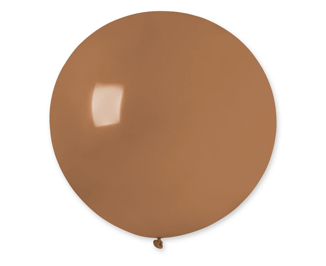 Balony Gemar, pastel kula 0.80m kawowa, 1szt.