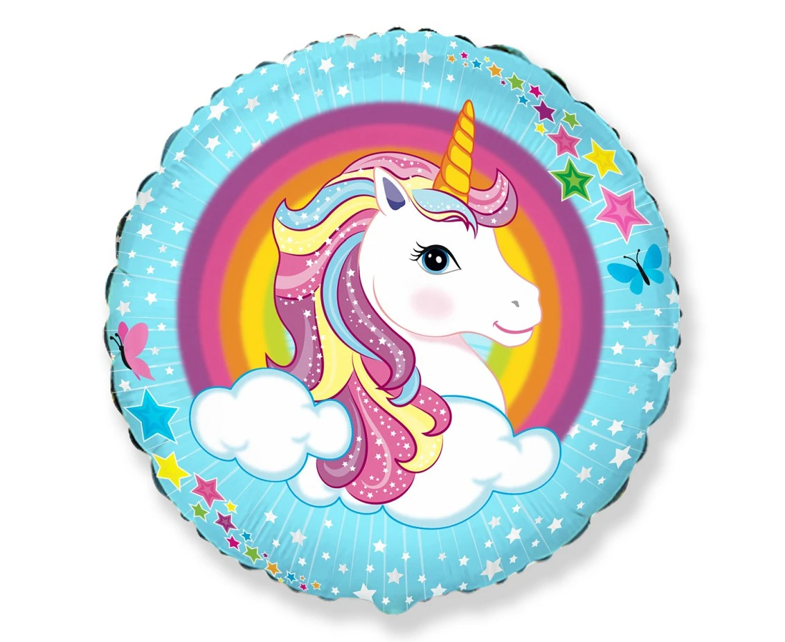 Balon foliowy 18" FX - "Jednorożec", pakowany KK