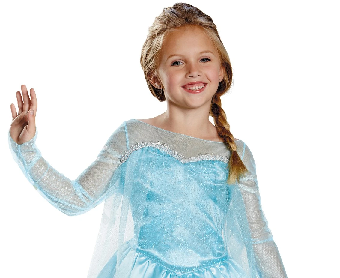 Strój Elsa Classic - Frozen (licencja), rozm. M (7-8 lat) KK