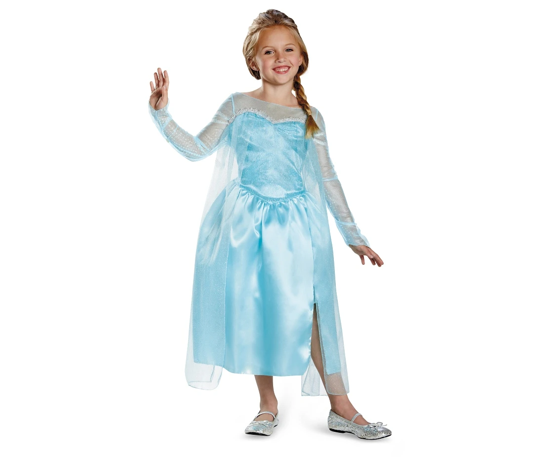 Strój Elsa Classic - Frozen (licencja), rozm. M (7-8 lat) KK