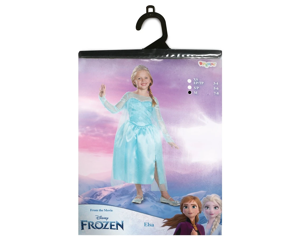 Strój Elsa Classic - Frozen (licencja), rozm. M (7-8 lat) KK