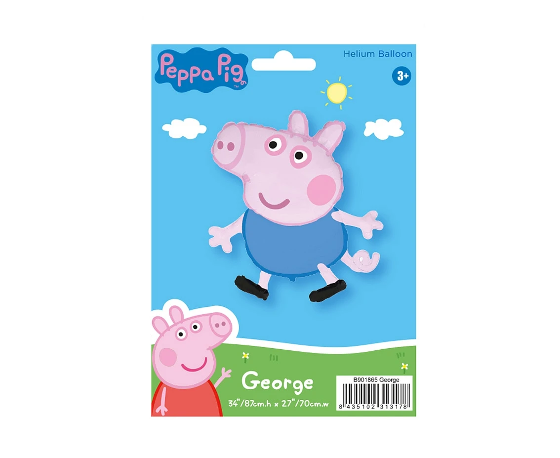 Balon foliowy 24" FX - Świnka George (opak. papierowe), pakowany KK