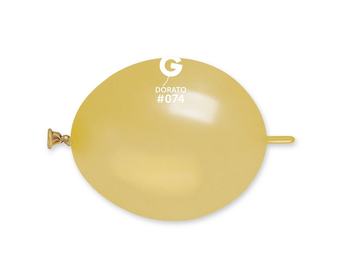 Balony Gemar 6", metalik do girland złote dorato, 100szt. KK