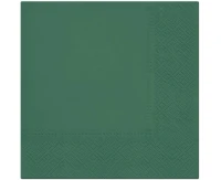 Serwetki gładkie jednokolorowe Holly Green, 33x33 cm / 20 szt.