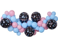 Girlanda balonowa DIY He or She, 65 szt.