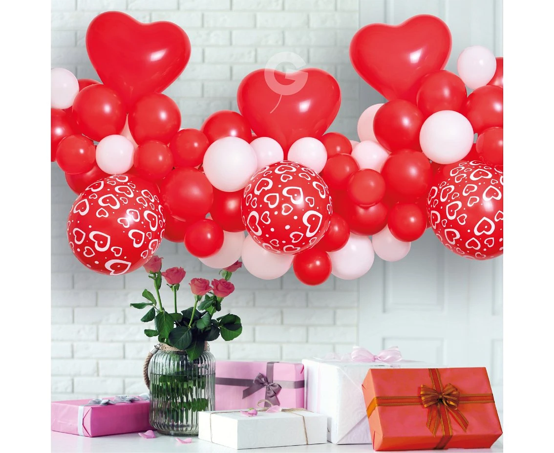 Girlanda balonowa Gemar, diy love, 65szt.