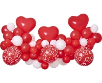 Girlanda balonowa Gemar, diy love, 65szt.