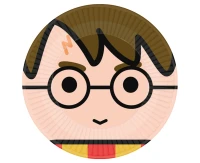 Talerzyki papierowe Harry Potter, 23 cm, 8 szt. KK