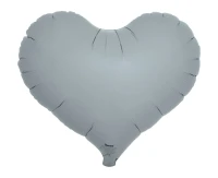 Balon Ibrex Hel, serce Jelly 14", Blue Gray, 5 szt.