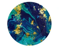 Talerzyki papierowe Midnight Blue, 18 cm/ 6 szt.