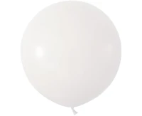Balony B&C 24", pastel białe, 2szt.