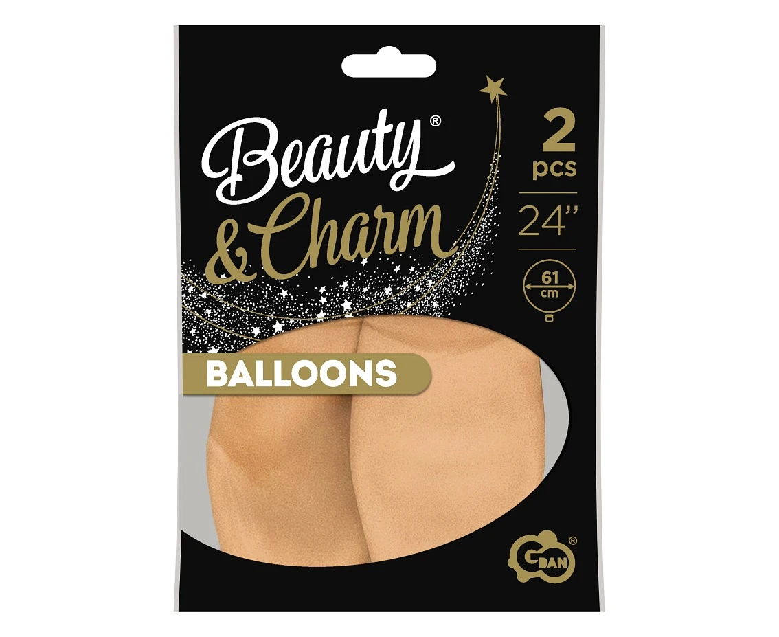 Balony B&C 24", pastel cieliste, 2szt.