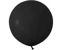 Balony B&C 24", pastel czarne, 2szt.