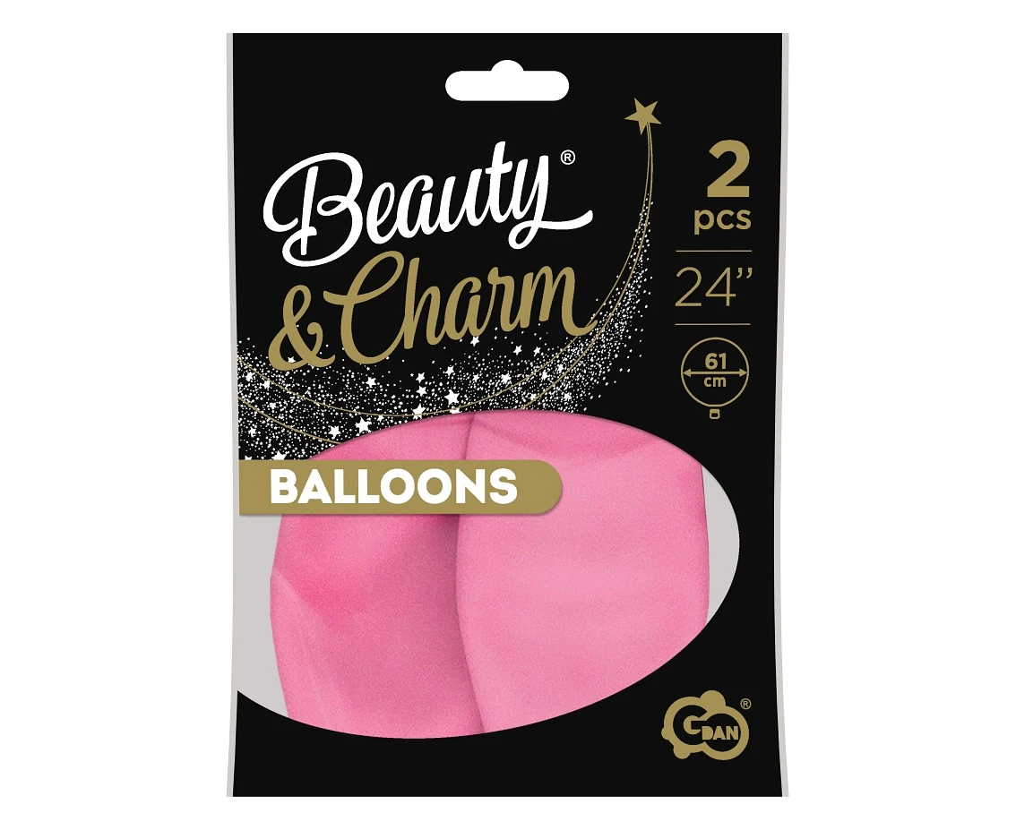 Balony B&C 24", pastel różowe, 2szt.