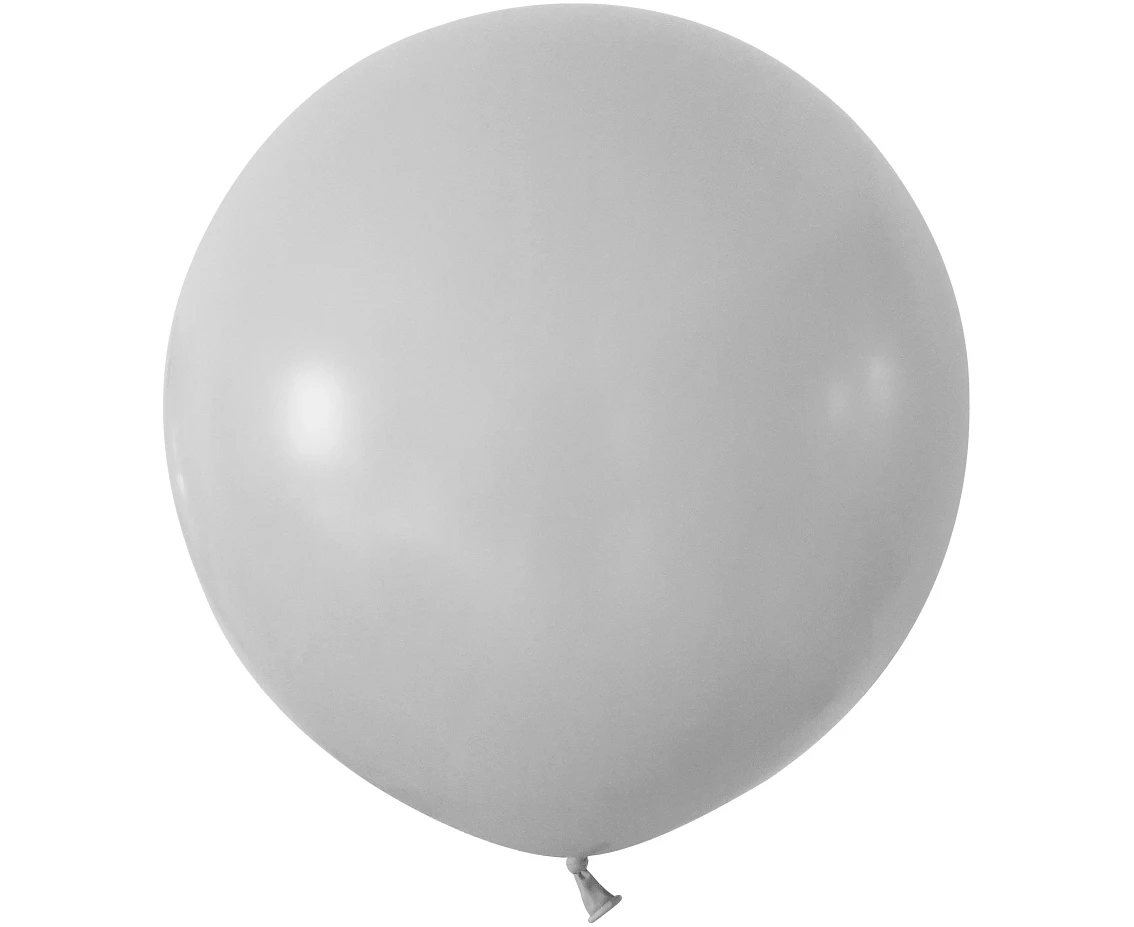 Balony B&C 24", pastel szare, 2szt.