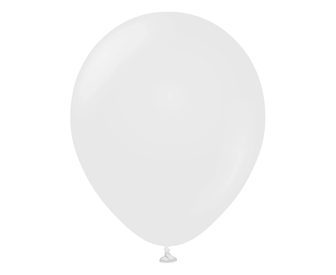 Balony B&C 18", pastel białe, 5szt.