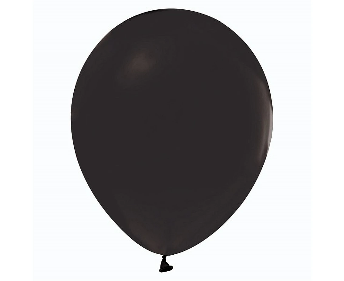 Balony B&C 18", pastel czarne, 5szt.