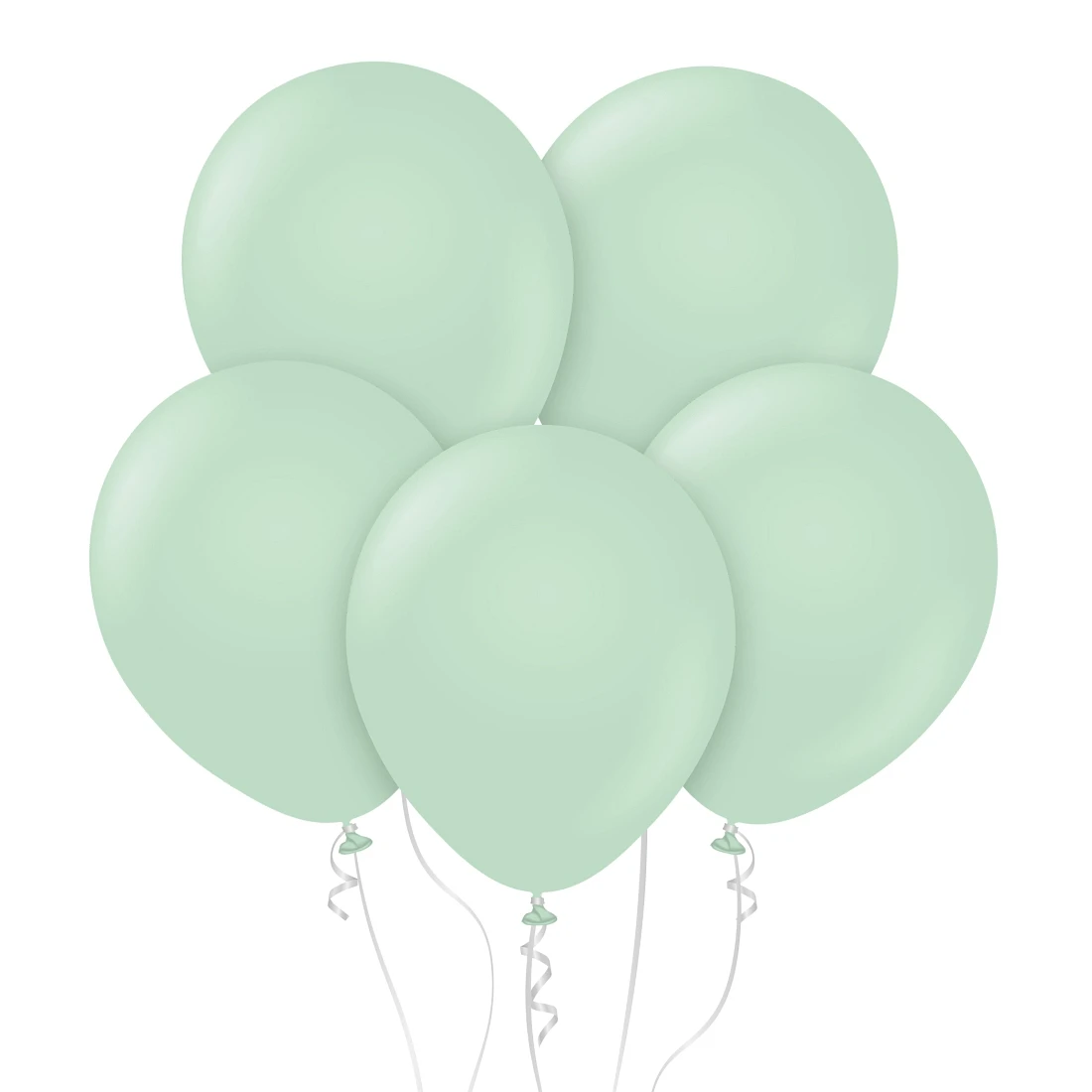 Balony B&C 18", macaron zielone, 5szt.