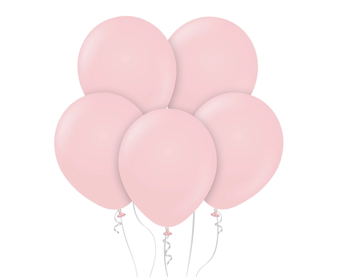 Balony B&C 18", macaron bladoróżowe, 5szt.