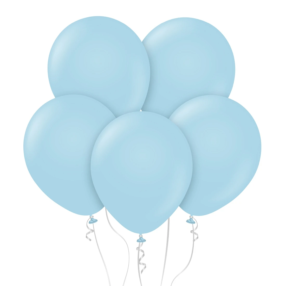 Balony B&C 18", macaron niebieskie, 5szt.