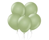 Balony B&C 18", pastel szaro-zielone, 5szt.