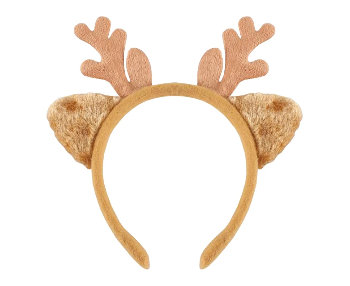 Opaska Renifera z uszami, j. brązowa
