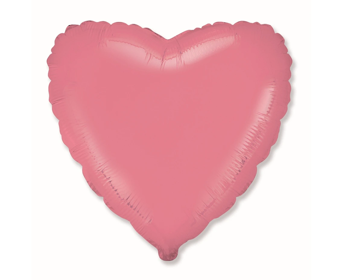Balon foliowy 18" FX - Serce (pastel czerwony), niepakowany