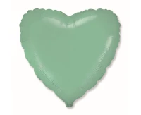 Balon foliowy 18" FX - Serce (pastel miętowy), niepakowany