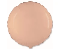 Balon foliowy 18" FX - Okrągły (pastel j.pomarańczowy) KK, niepakowany