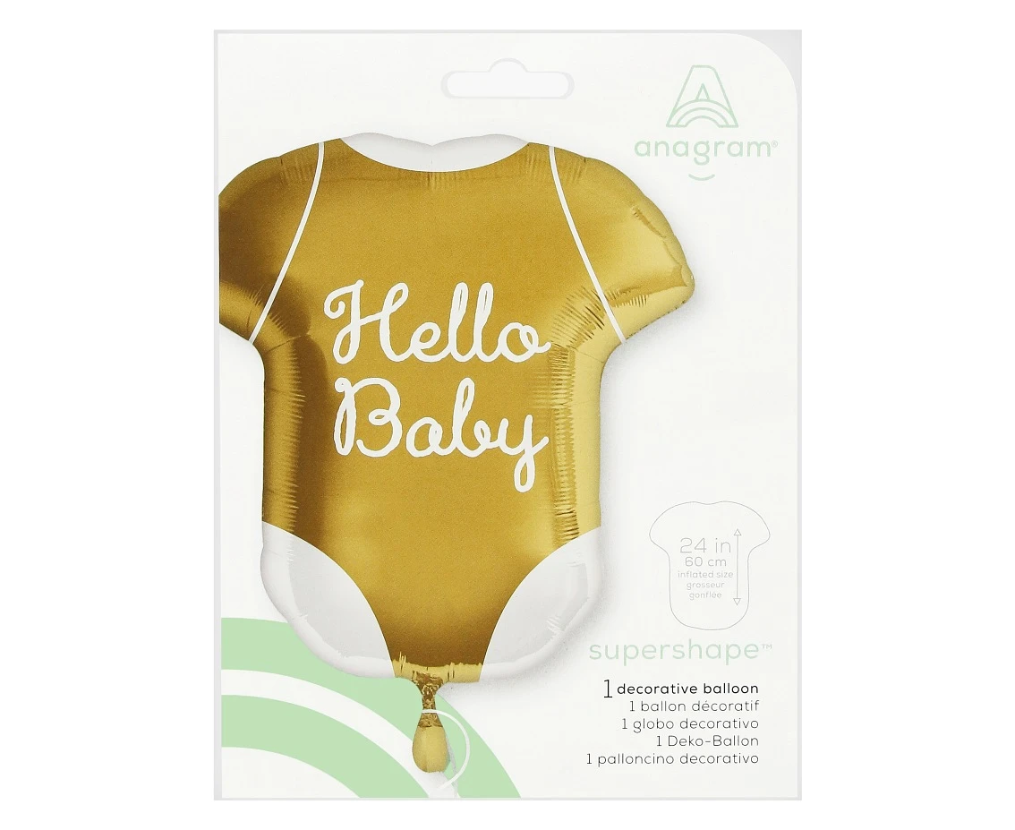 Balon foliowy SuperShape Hello Baby, zapakowany KK