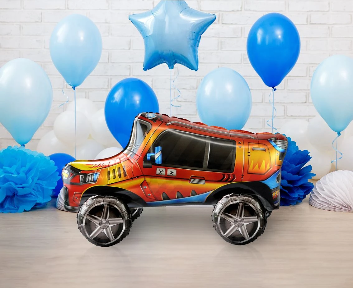 Balon foliowy Jeep 3D, 89x45x37 cm KK