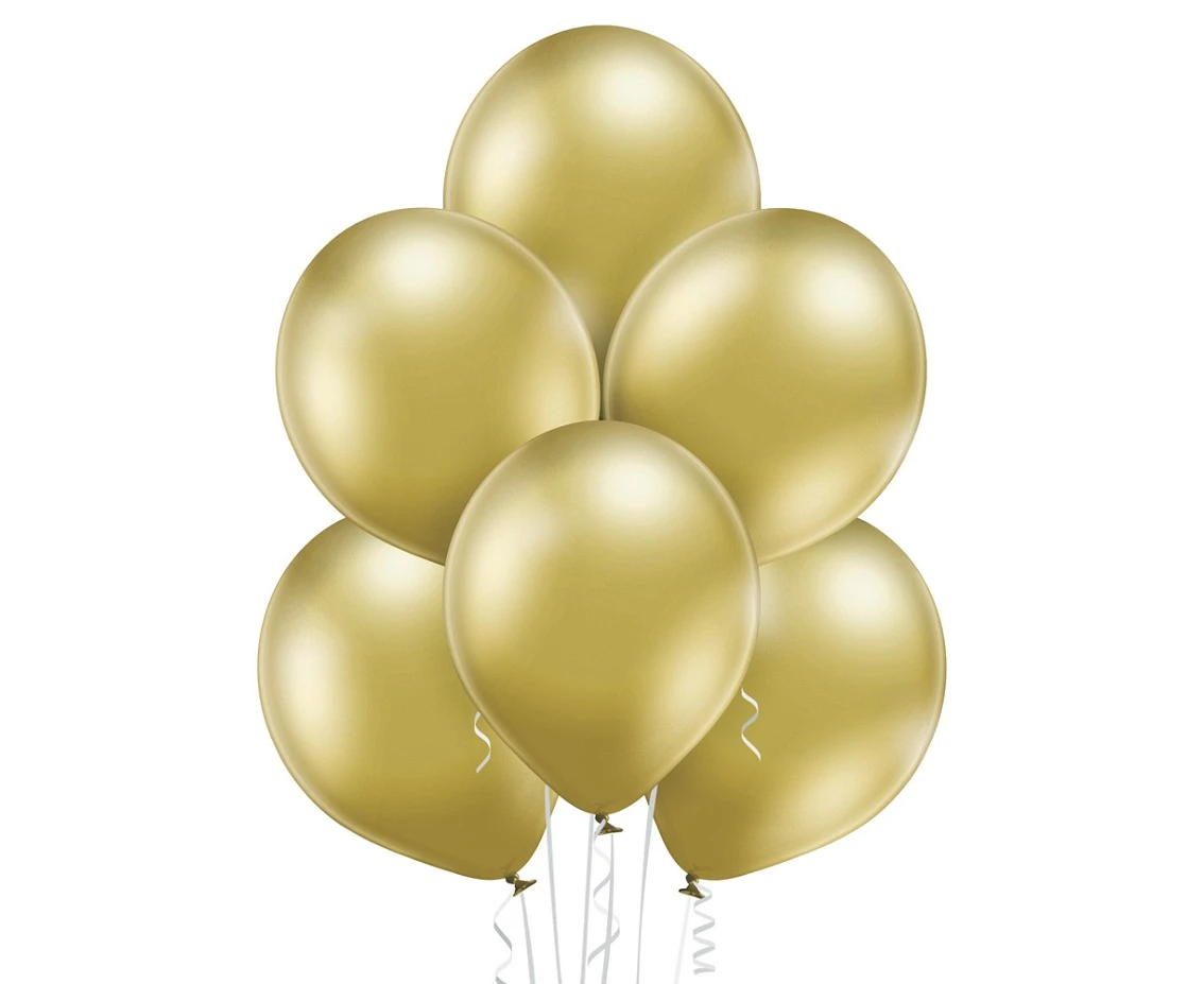 Balony Belbal 12", B105-600, (glossy gold) glossy złote, 50szt.