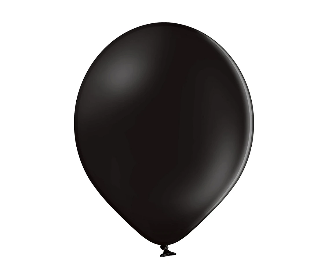 Balony Belbal 12", B105-025, (pastel black) pastel czarne, 50szt. KK