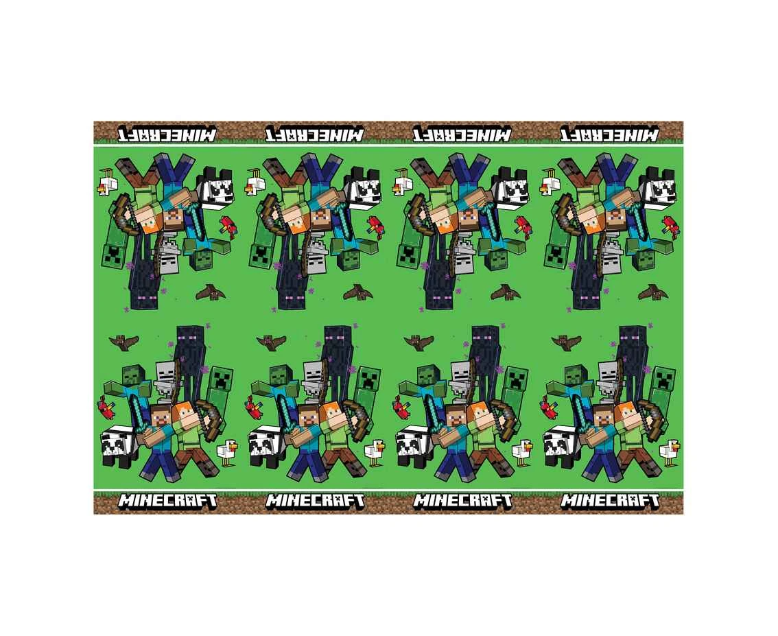 Obrus plastikowy Minecraft, 120x180 cm