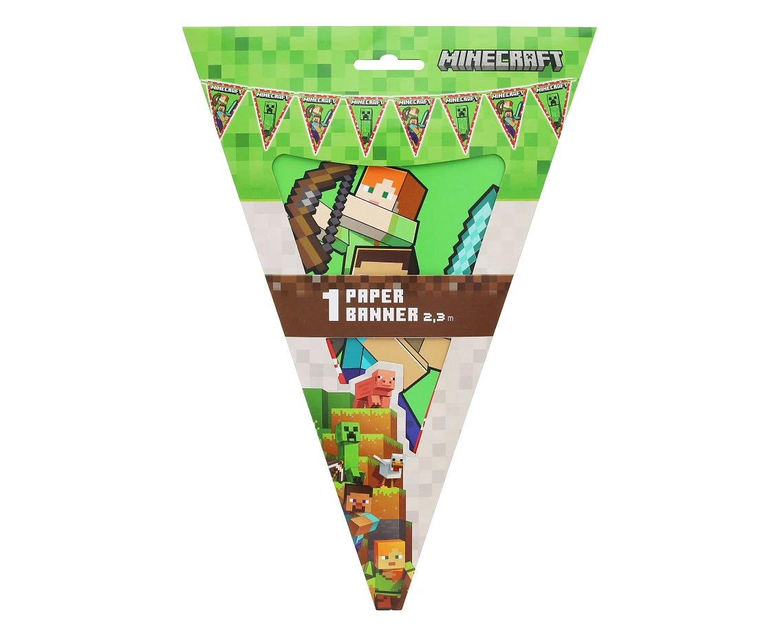 Banner Minecraft, flagi (papier FSC)