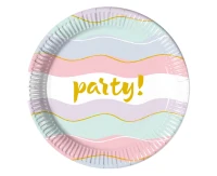 Talerzyki papierowe Elegant Party, next generation, 23 cm, 8 szt. (plastic-free) KK