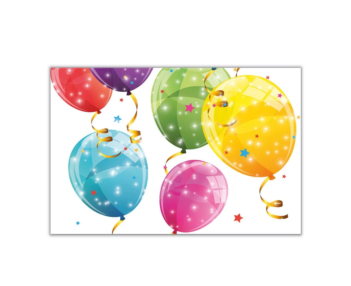 Obrus papierowy Sparkling Balloons, 120x180 cm KK
