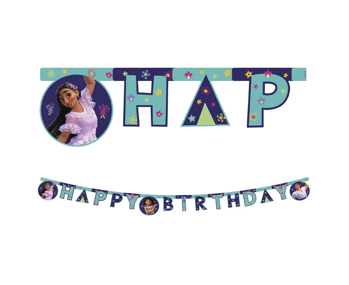 Banner Encanto - Happy Birthday KK