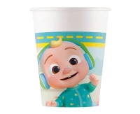 Kubeczki papierowe (WM) Cocomelon, 200ml, 8 szt. (SUP label) KK